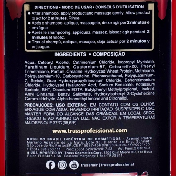TRUSS Professional Perfect Conditioner Anti-Aging -Frizz Hair Treatment Haircare - Picture 12 of 12